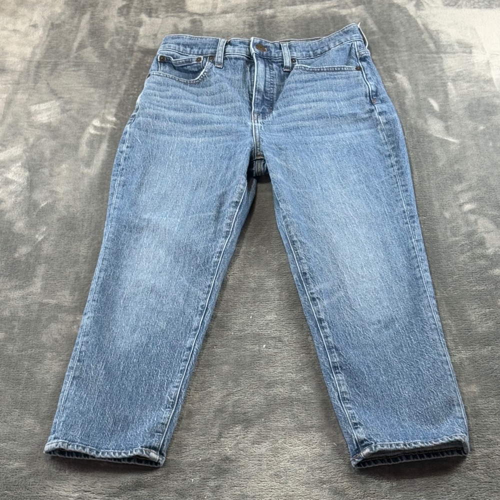 Madewell Classic Straight Jean Size 28 Medium Wash High Rise Denim